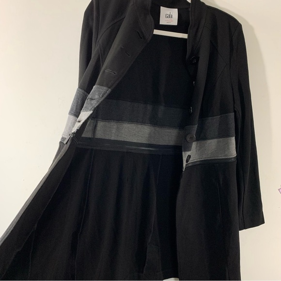 CAbi 3176 Convertible Zip Off Jacket Coat Black - Picture 6 of 15